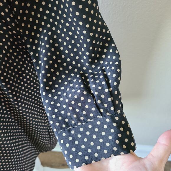 Joie Polka Dot Silk Modele Women's Dress Size Small‎ Classic Preppy Timeless - Picture 7 of 14